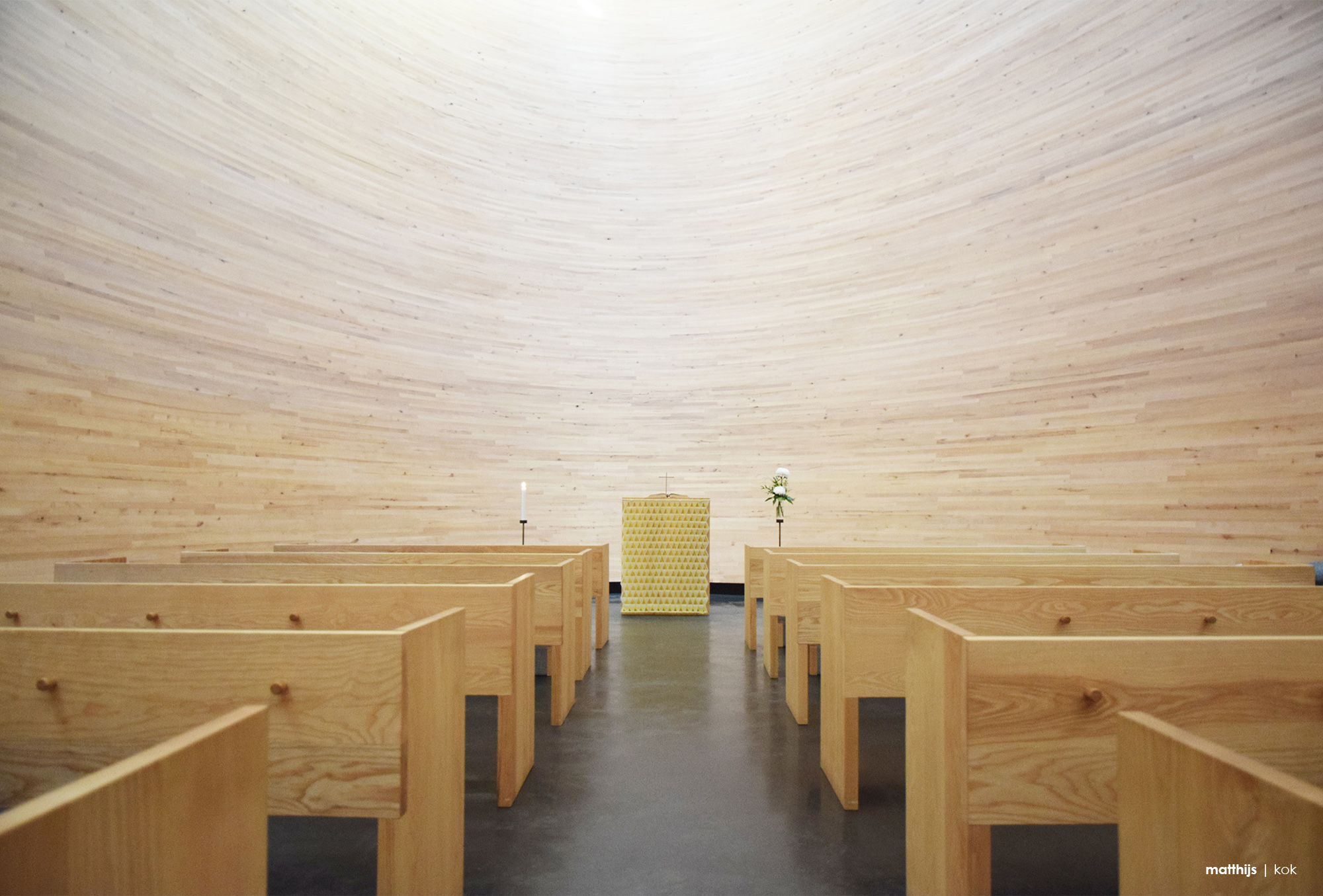 Kamppi Chapel of Silence, Helsinki, Finland | Photo by Matthijs Kok