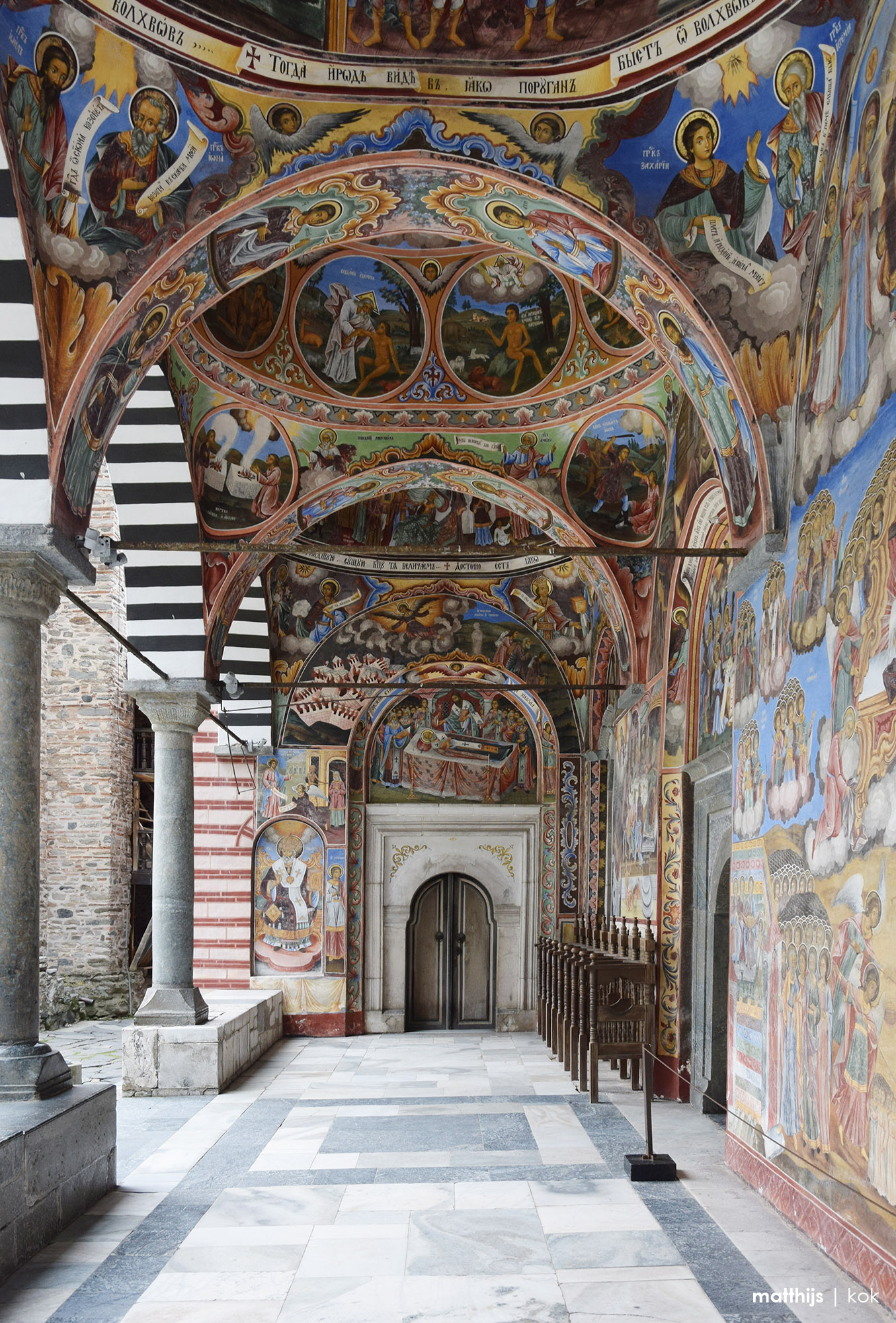 The Colorful Frescoes of Rila Monastery | Photo by Matthijs Kok