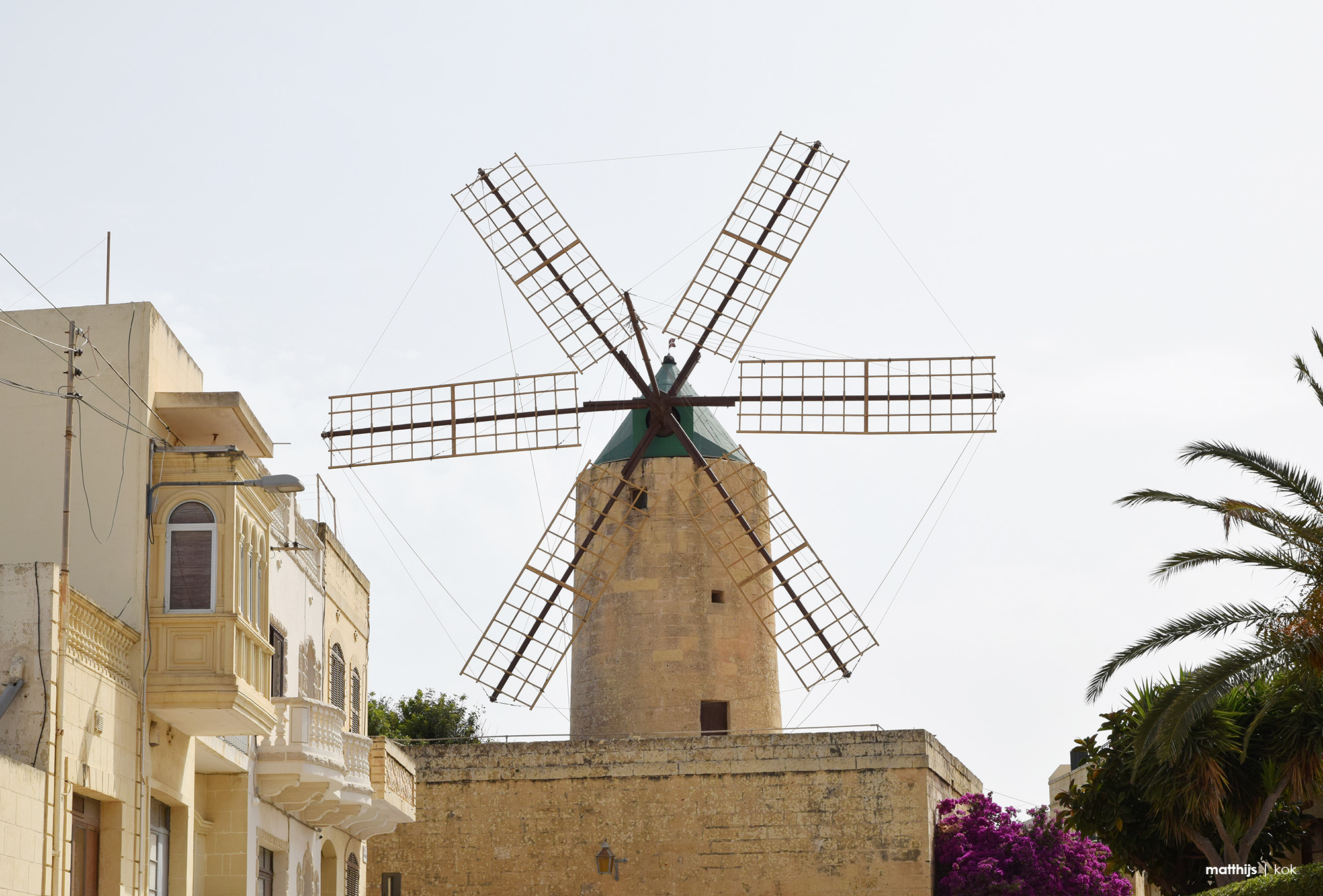 Ta' Kola Windmill, Gozo, Malta | Photo by Matthijs Kok