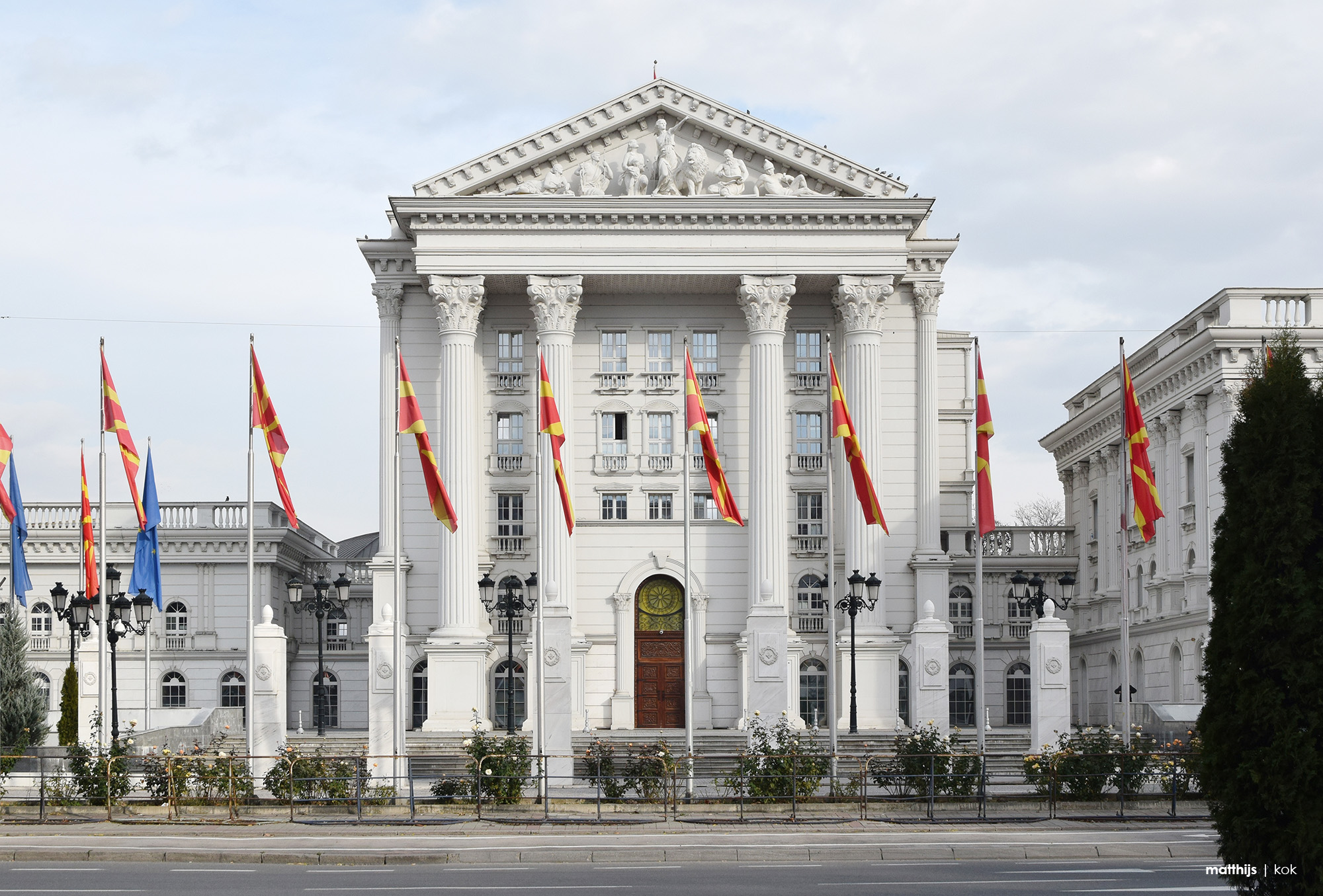 Government of the Republic of Macedonia, Skopje, North Macedonia | Photo by Matthijs Kok