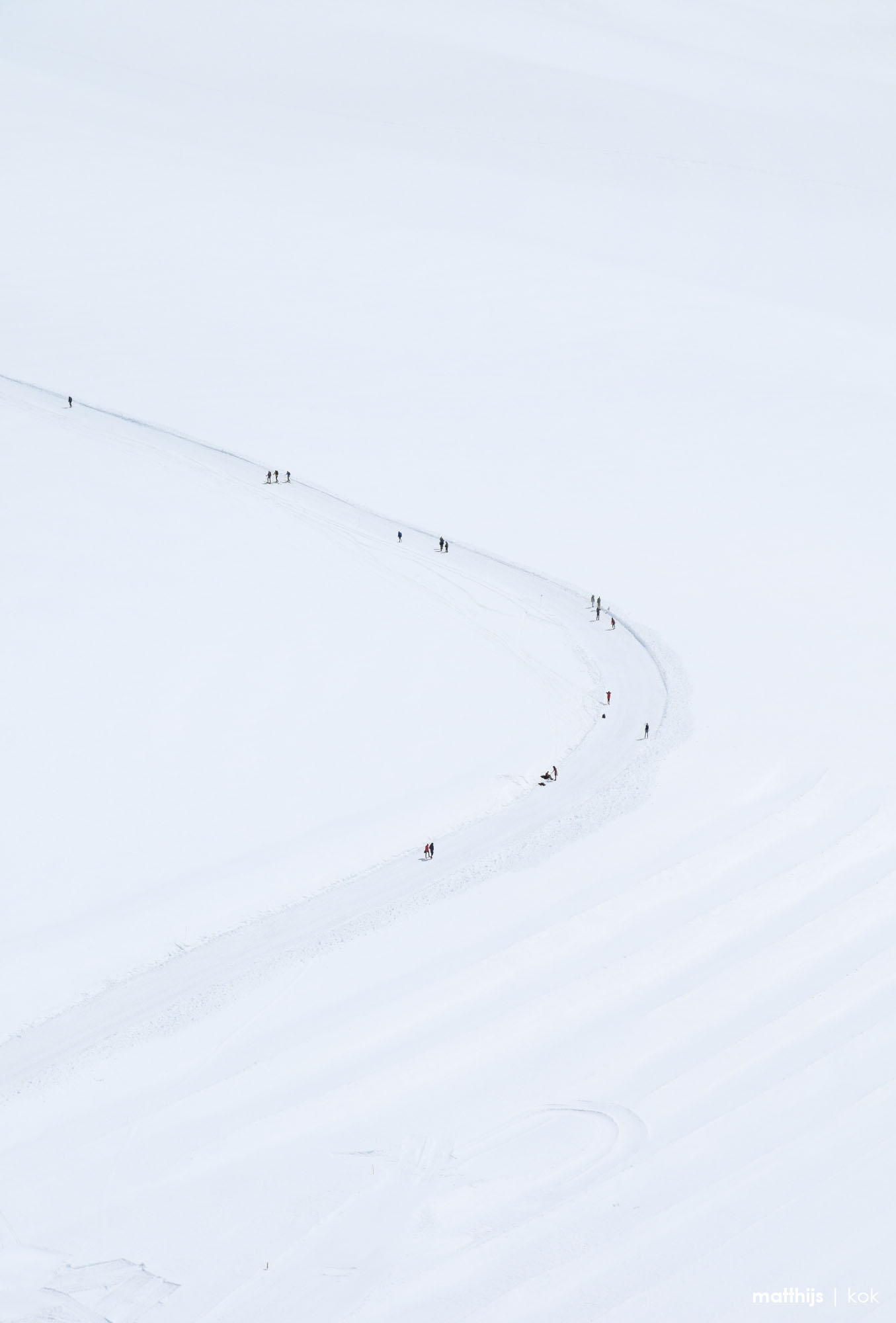 Path to the Mönchsjoch Hut, Jungfraujoch Swiss Alps, Switzerland | Photo by Matthijs Kok