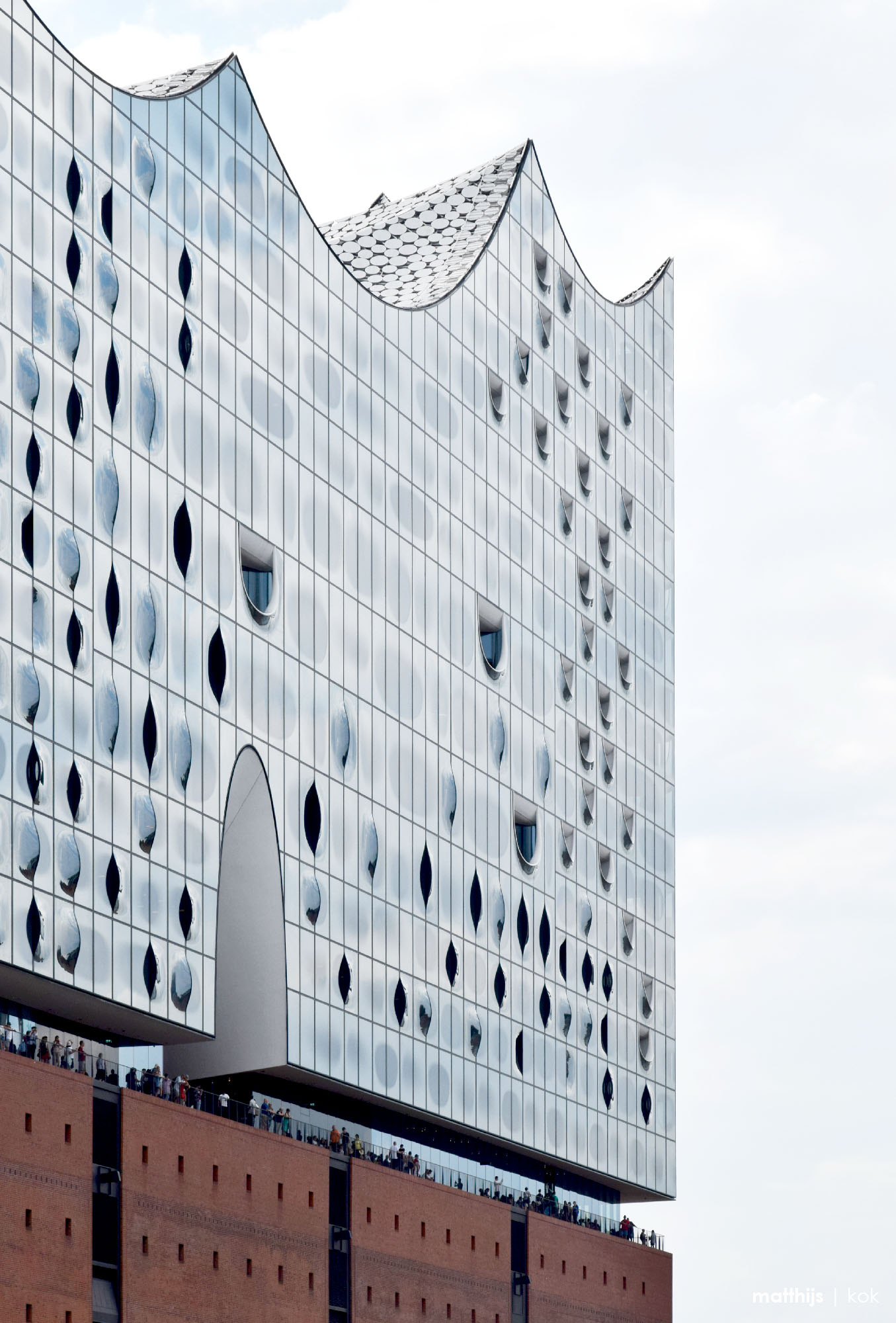 Elbphilharmonie Architecture Detail, Hamburg, Germany| Photo by Matthijs Kok